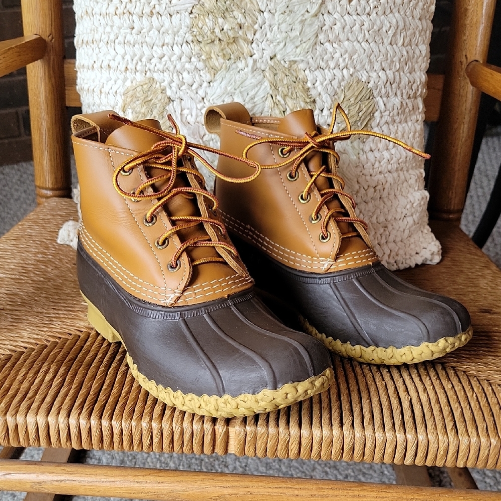 LL Bean Bean Boots, brown/tan, size 8